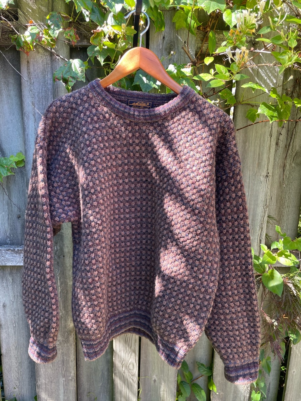 Vintage Eddie Bauer 100% Shetland Wool Sweater